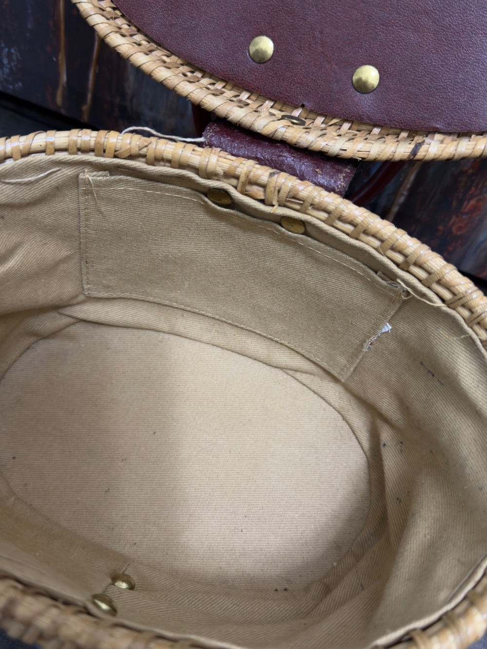 Etienne Aigner VINTAGE 1960's ETIENNE AIGNER Handmade Wicker Basket Handbag - Picture 12 of 12